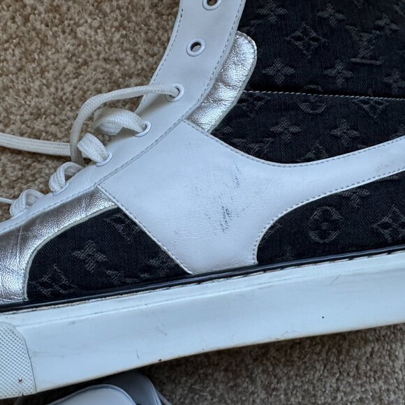 RARE Louis Vuitton Denim/Silver Skate Shoe Size 45 - Fits like US 12 - Picture 8 of 16